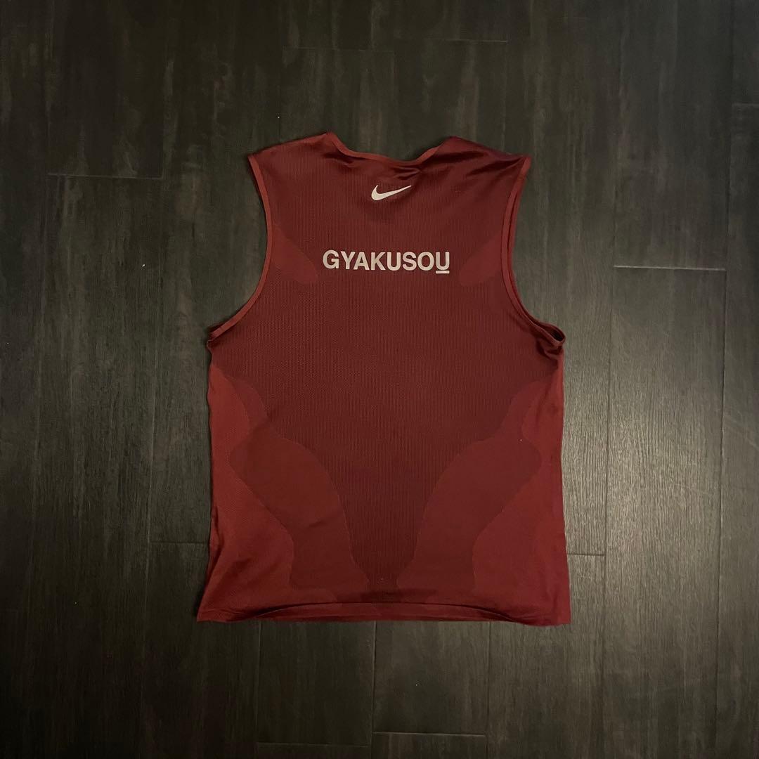 GYAKUSOU ギャクソウ DRI-FIT エンジ ノースリーブ L