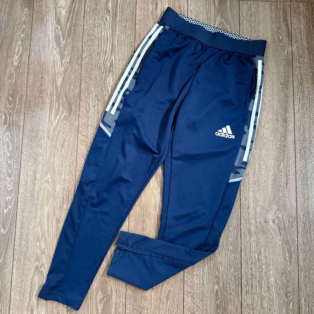 美品 adidas アディダス サッカー トレーニングウェア ジャージ 上下 S
