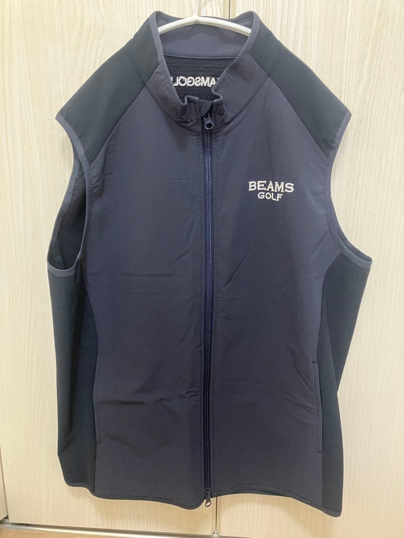 BEAMS GOLF テクノ フリース ストレッチ ジップベスト　XL