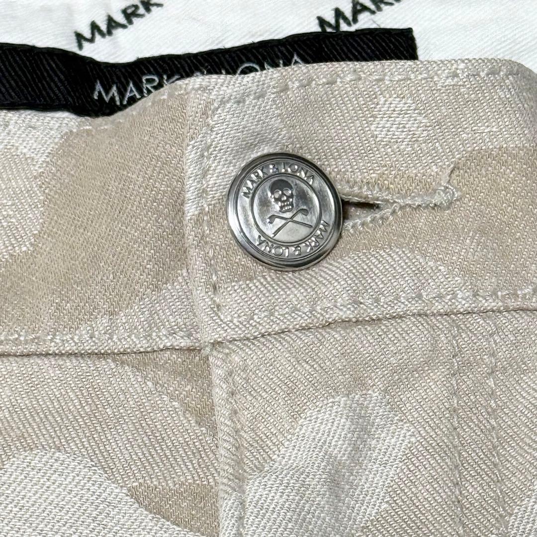 MARK&LONA マークアンドロナ　カモフラ　パンツ　ズボン　M ベージュ系