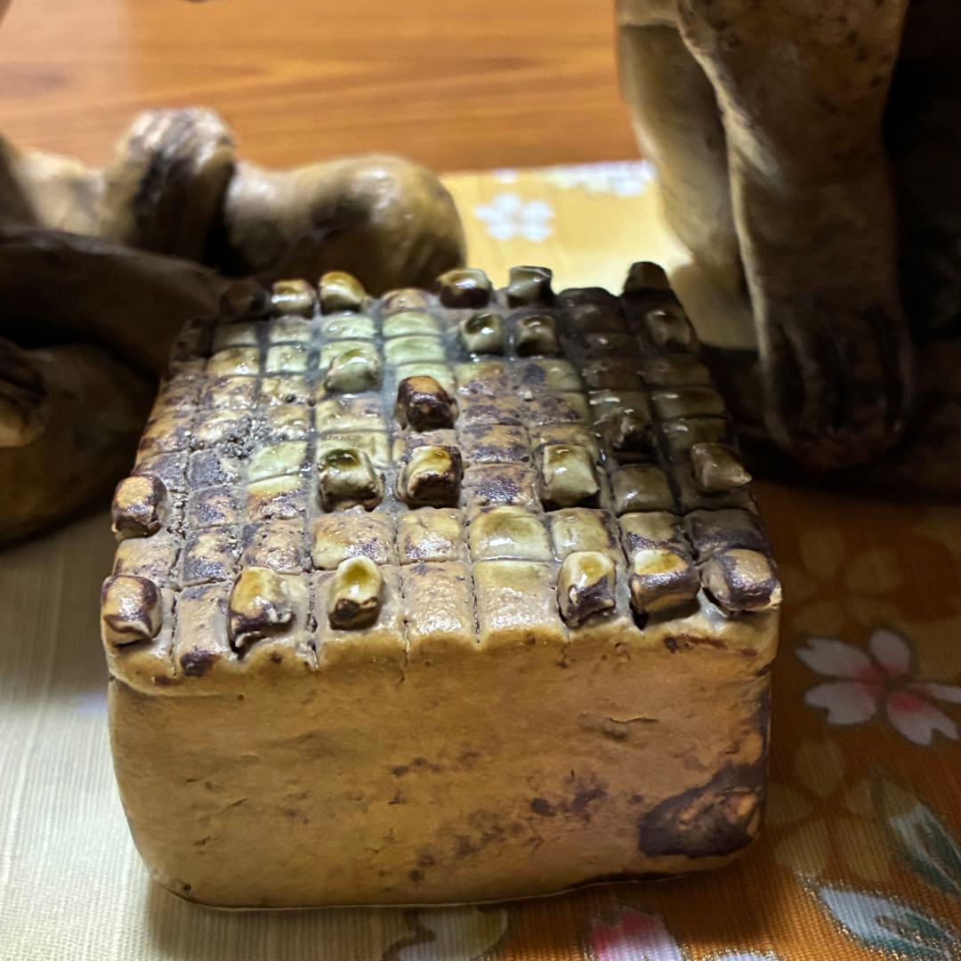 縁起物 カッパの置物 将棋 陶器　おまけ付き
