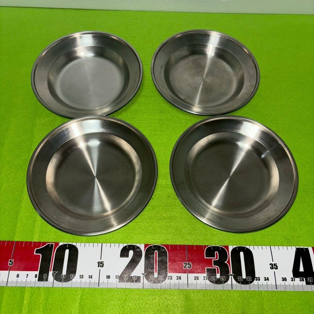 ステンレス製アウトドア皿4枚×7セット