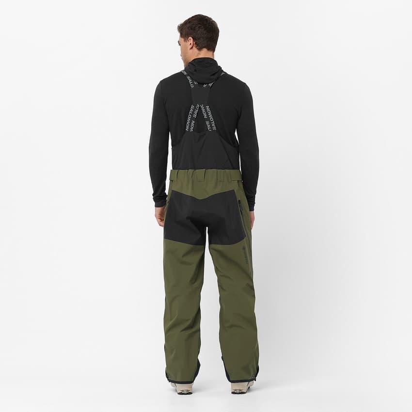サロモン メンズ シェルビブパンツ M MOON PATROL GORETEX