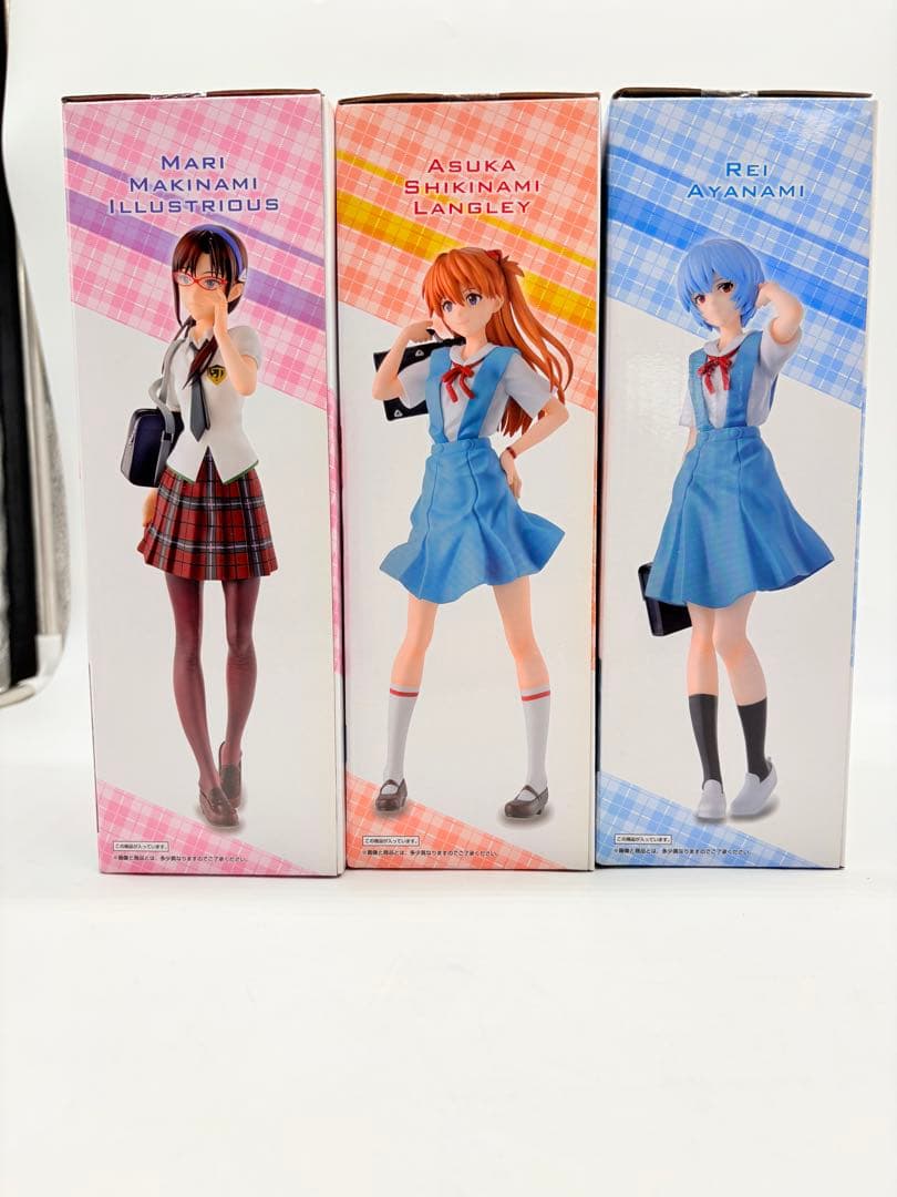 一番くじ エヴァンゲリオン フィギュア 3体セット アスカ レイ マリ　未開封！