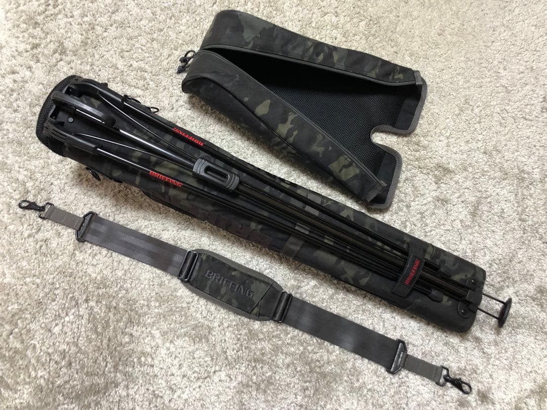 ブリーフィングゴルフ⚫︎セルフスタンドキャリーケース⚫︎マルチカモブラック