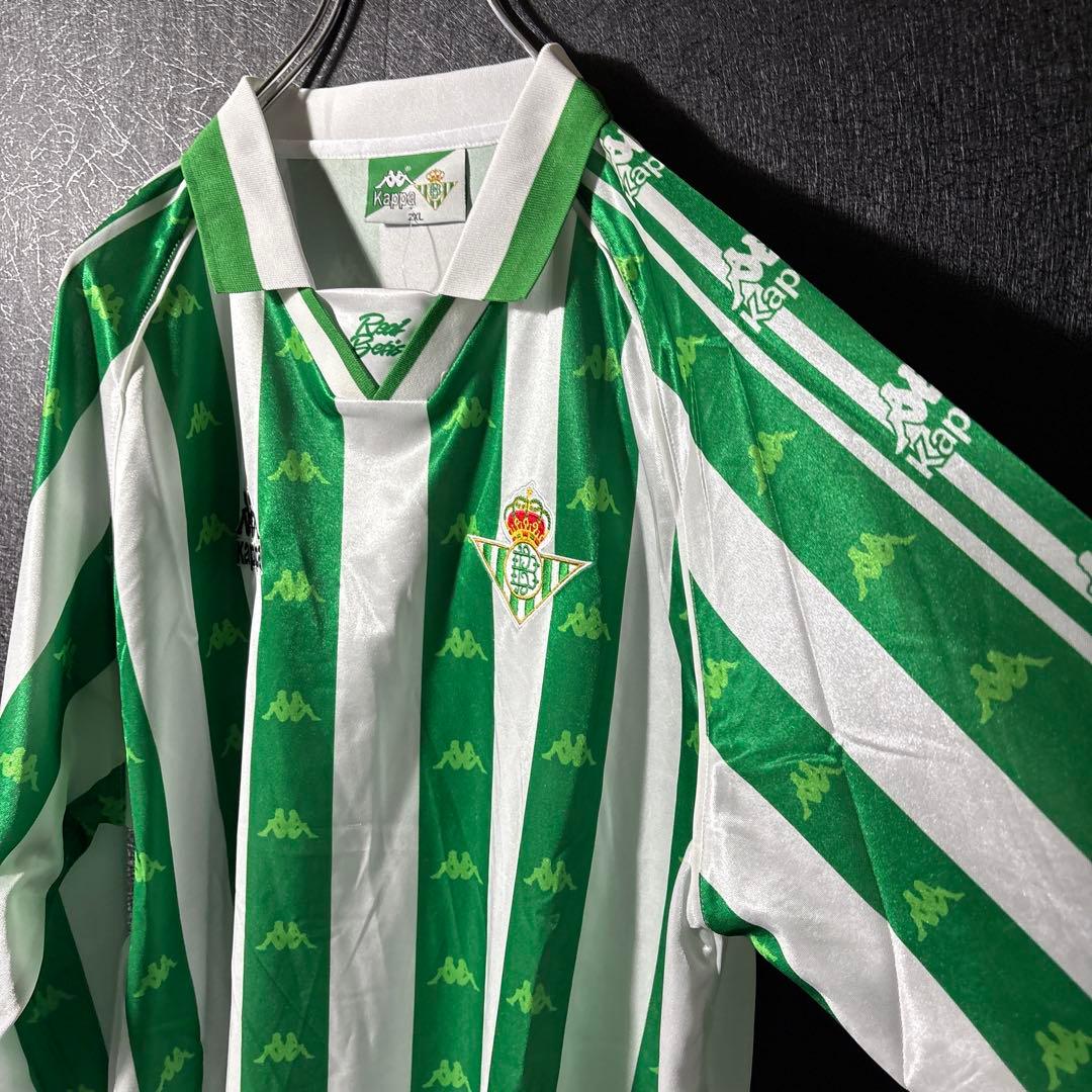 【★レアル・ベティス】 Kappa サッカー レトロ ユニフォーム 長袖 2XL