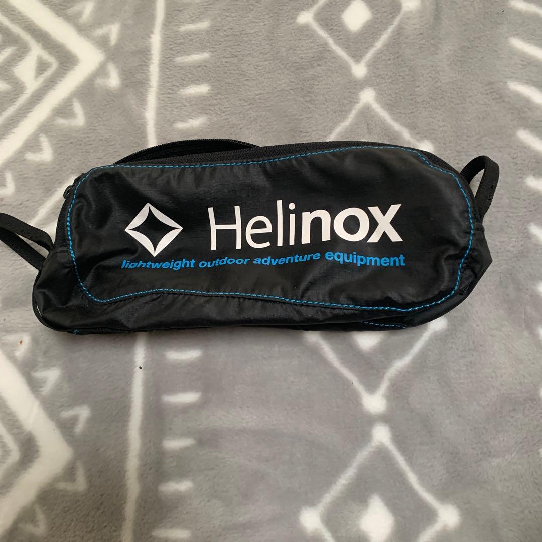 Helinox アウトドアチェア ワンミニ青/黒