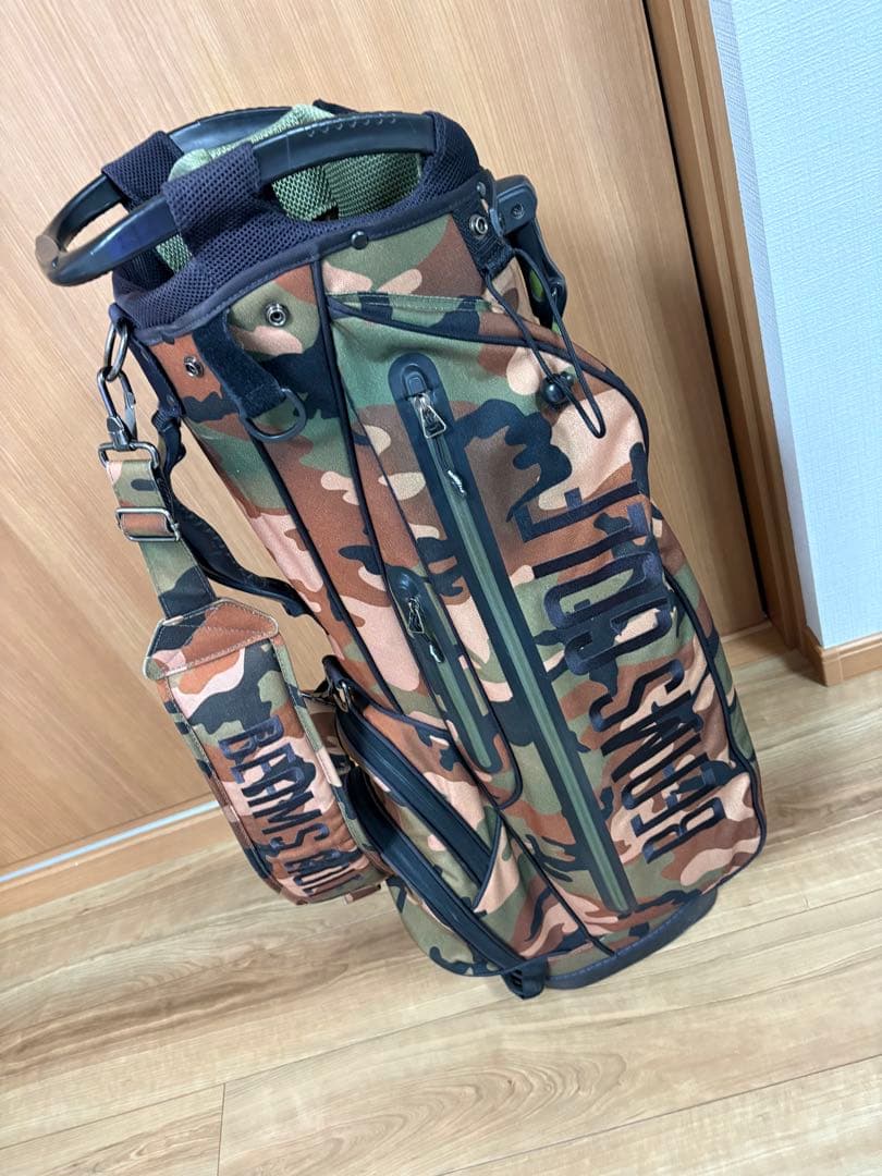 BEAMS GOLF 迷彩キャディバッグ