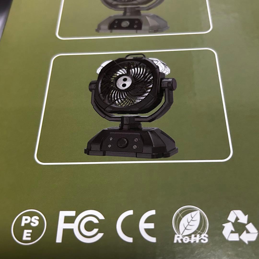 ★アウトドア扇風機 ★キャンプ 充電式 風量100段階 32,000mAh 静音