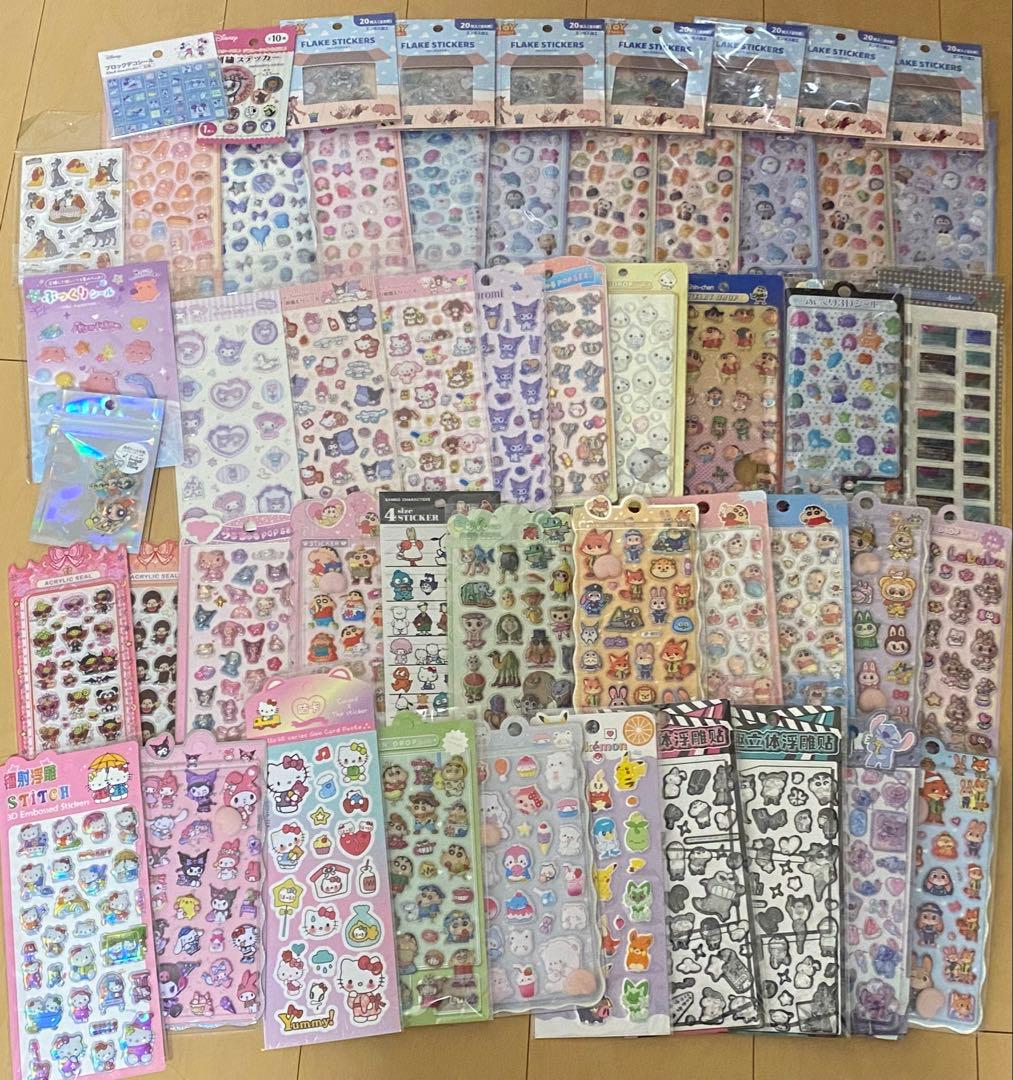 シールまとめ売り　96枚　ボンボンドロップシール うるちゅる シール