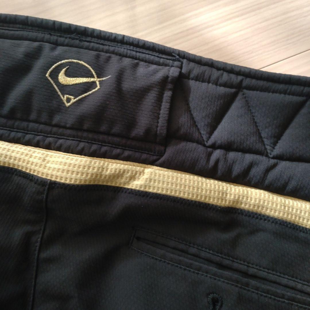 NIKE　ナイキ　ジャージセットアップ　野球　黒×金　L〜XLサイズ　スポーツ
