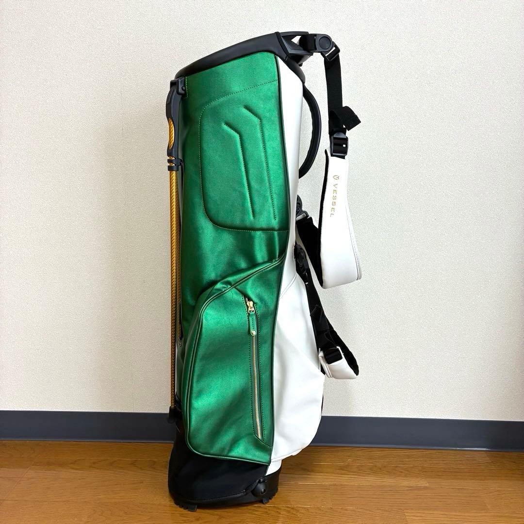 【美品】ベゼル VESSELゴルフスタンドキャディバッグ7.5型ダブルストラップ