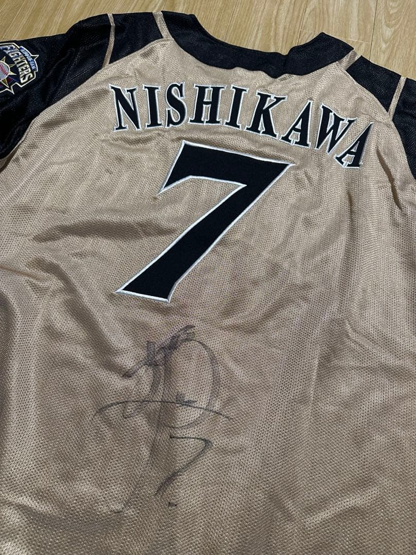 値下げ！北海道日本ハムファイターズ 西川遥輝 サイン入りユニフォーム L 7