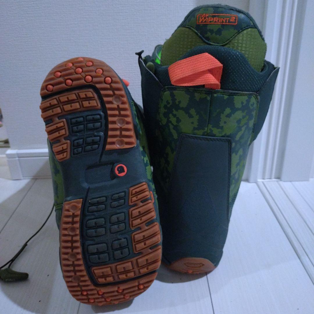 美品!!BURTON IMPRINT 2 スノーボードブーツ 迷彩24cm