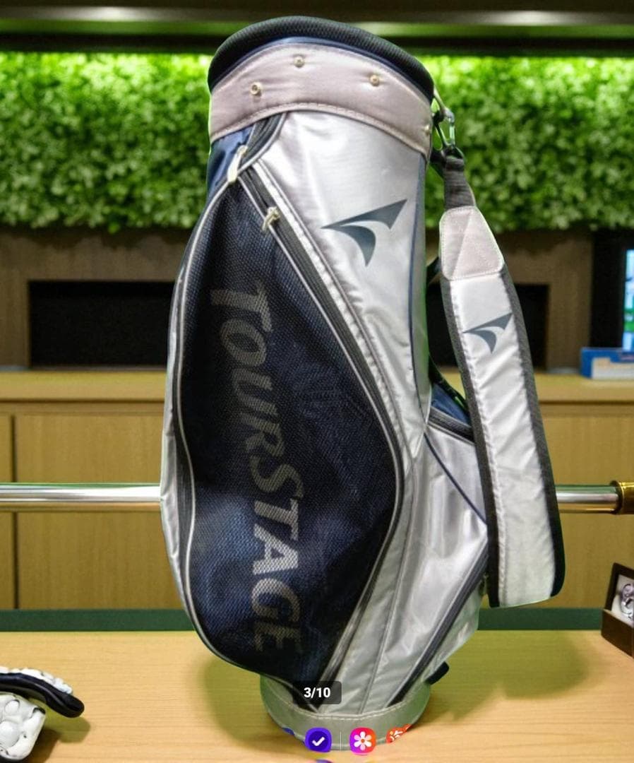 kup送料無料お買い得美品　TourStage 軽量タイプキャディバッグ