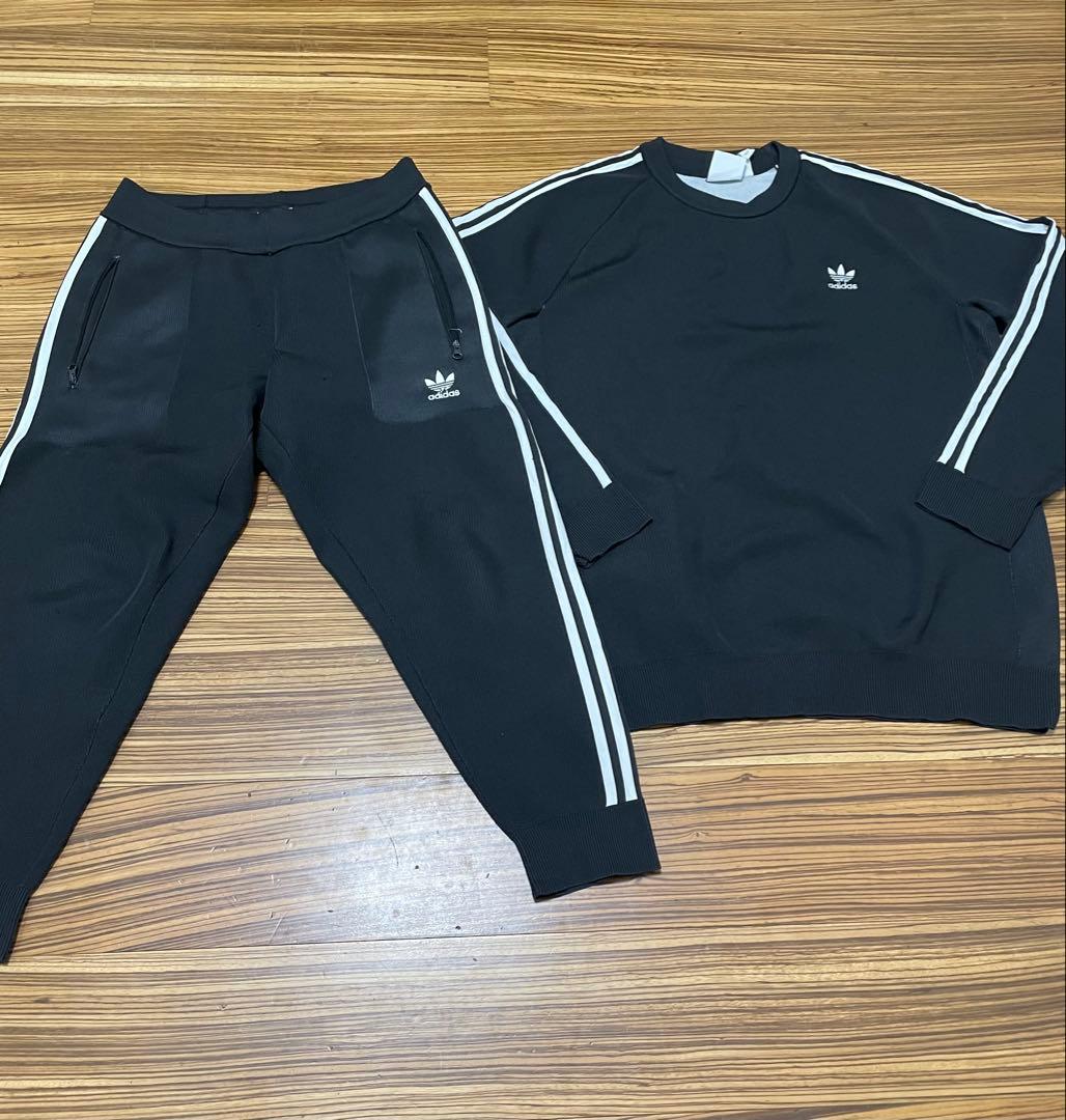 adidas Originals ニットクルー トラックパンツ セットアップ①