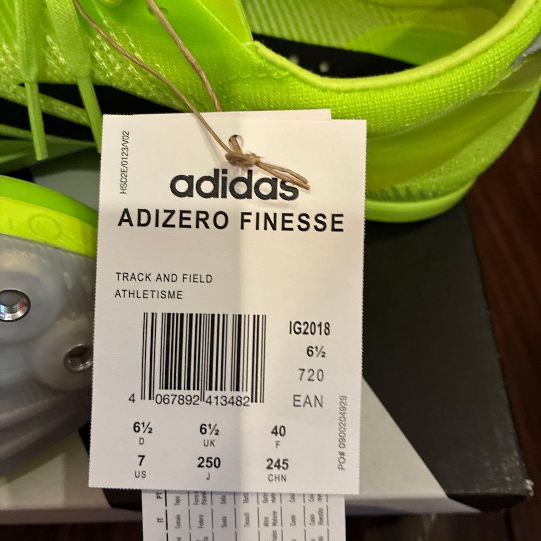 新品adizero finesseアディゼロフィネス　25.0cm