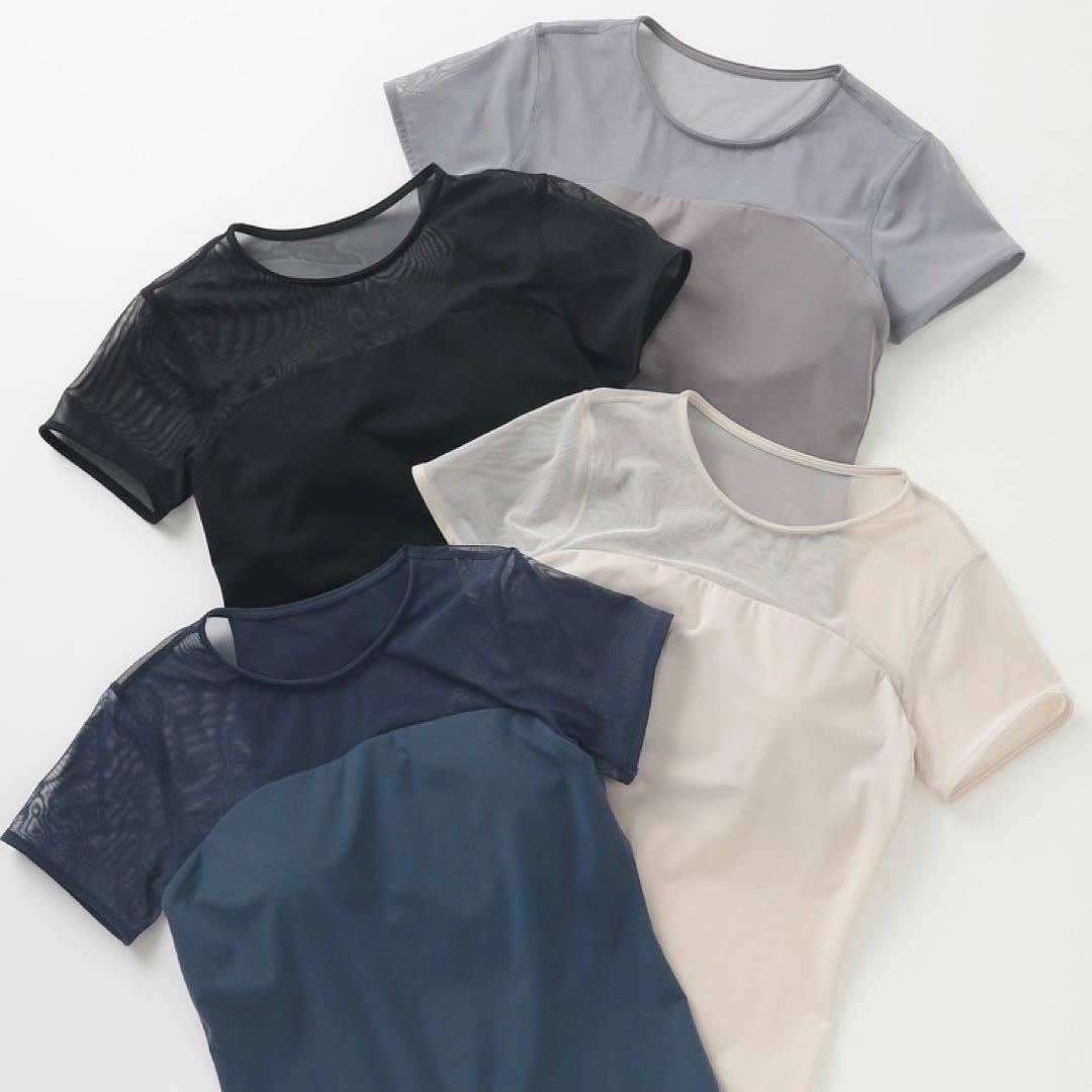 チャコット カップ付きTシャツ S スムース ヨガウェア ダンス レオトップ