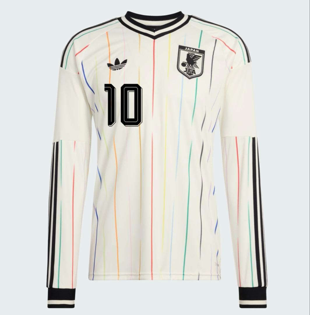 【新品】堂安律 サッカー日本代表 アウェイ 長袖 レプリカユニフォーム XL