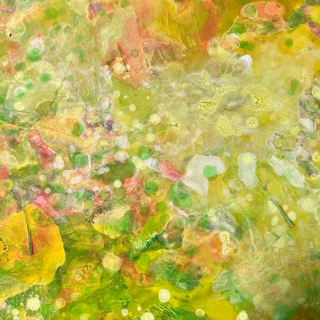 spring＊53×65.2㎝　大きめＦ15号キャンバス　原画　春　絵画　抽象画