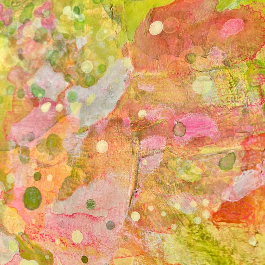 spring＊53×65.2㎝　大きめＦ15号キャンバス　原画　春　絵画　抽象画