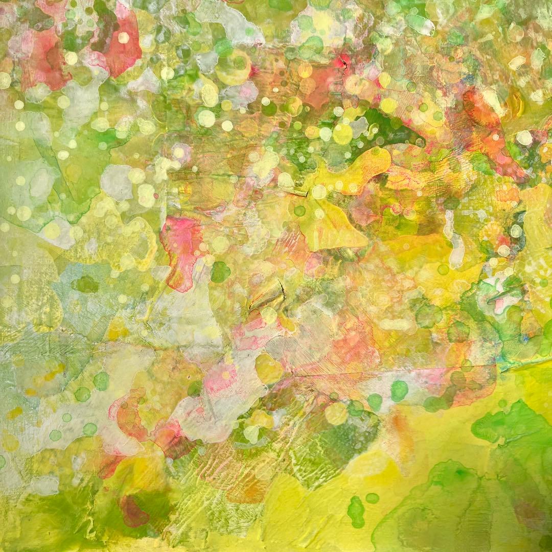 spring＊53×65.2㎝　大きめＦ15号キャンバス　原画　春　絵画　抽象画