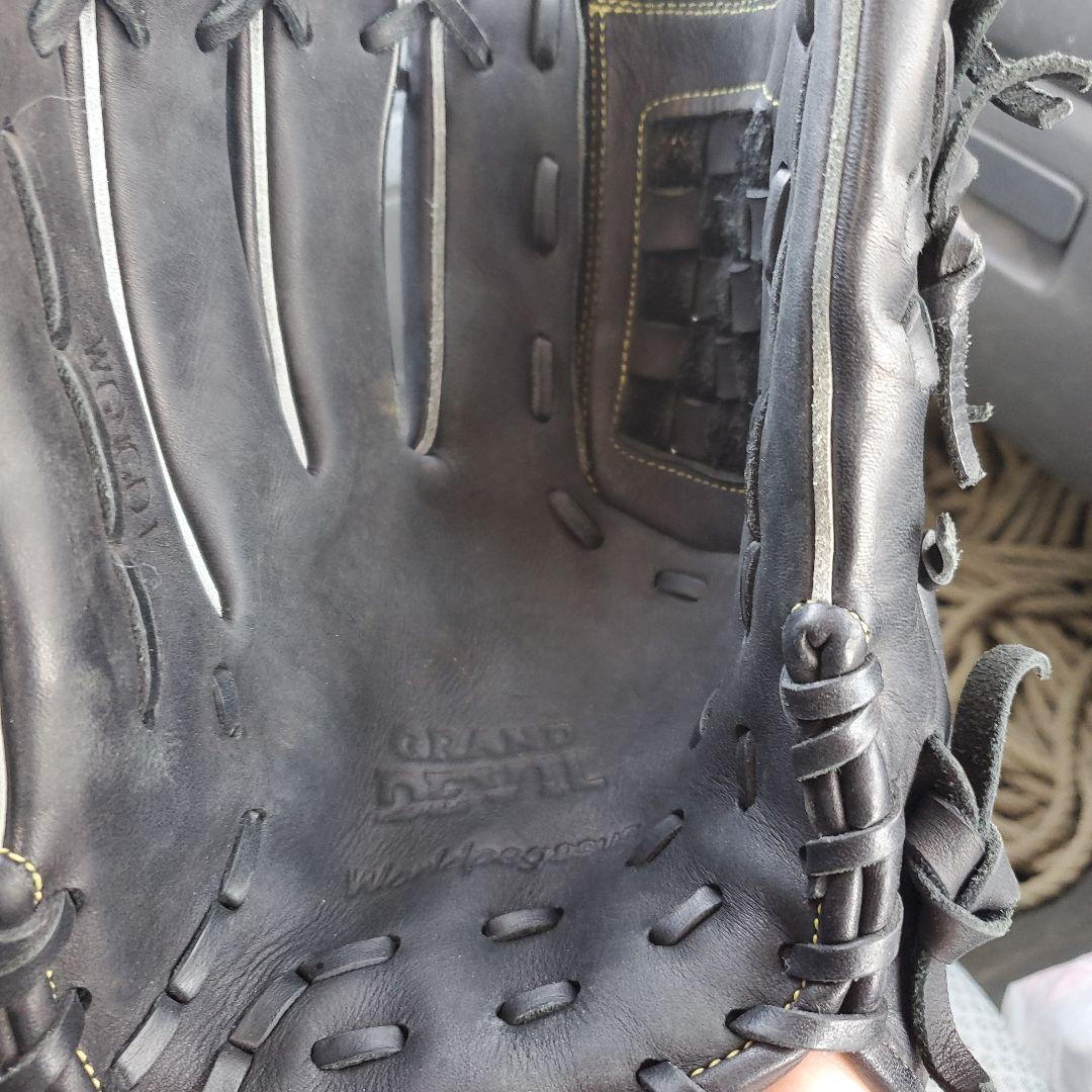 ワールドペガサス 左軟式グローブ 黒 型付け済 大人 硬式芯材使用