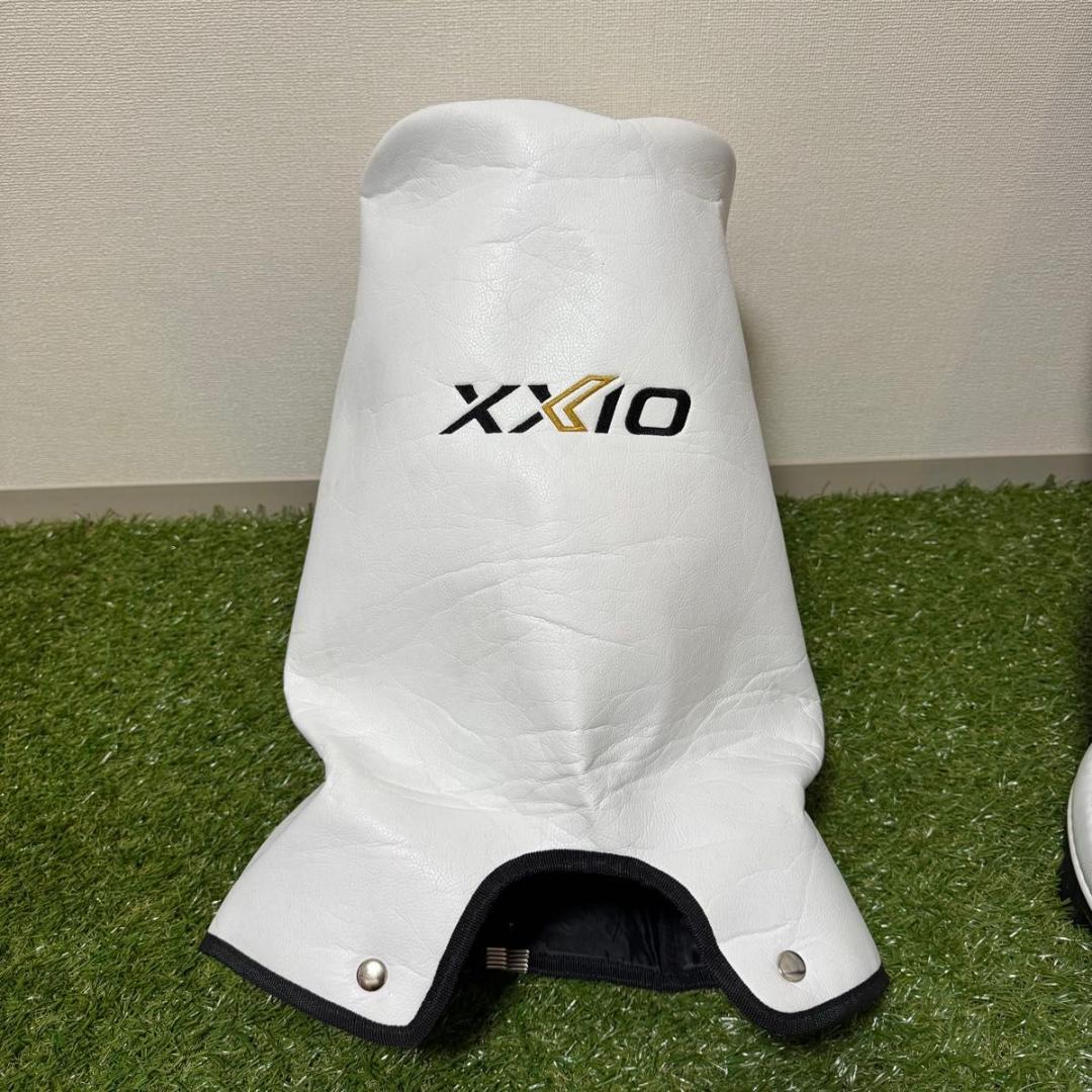 ダンロップ XXIO ゼクシオ キャディバッグ ゴルフバッグ ホワイト 合皮