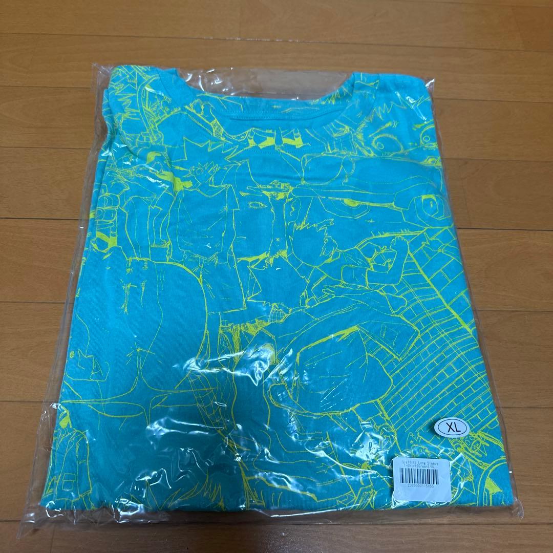 vaundy 長袖Tシャツ 青と黄のデザイン