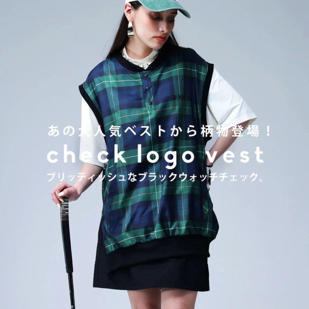 ANTIQUA GOLF×STCH＊ブラックウォッチチェック柄ベスト