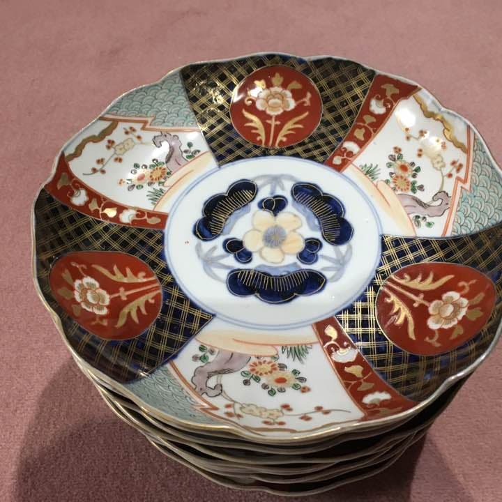 【骨董品】伊万里 大皿11枚セット 25cm