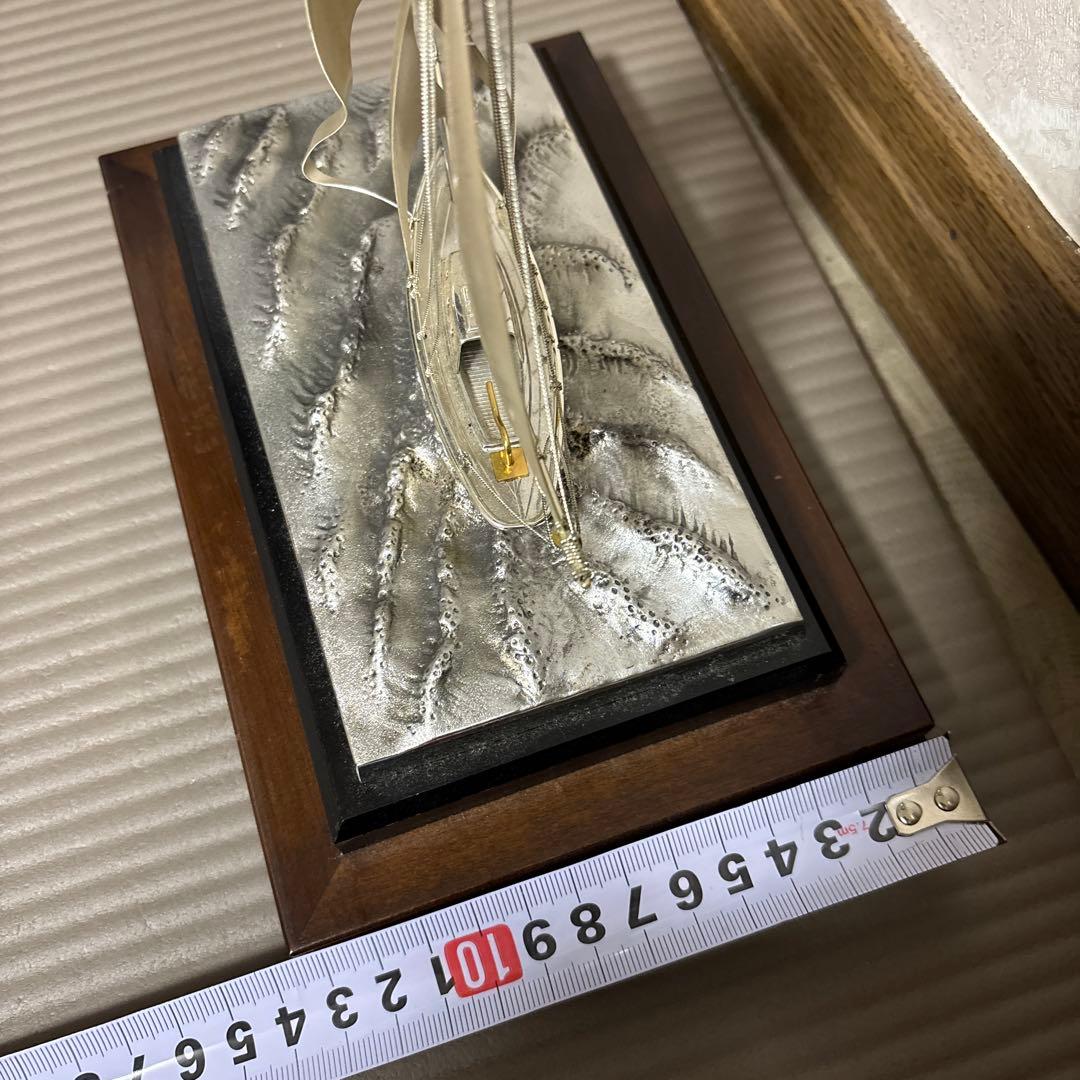 銀製 ヨット 置き物 シルバー950