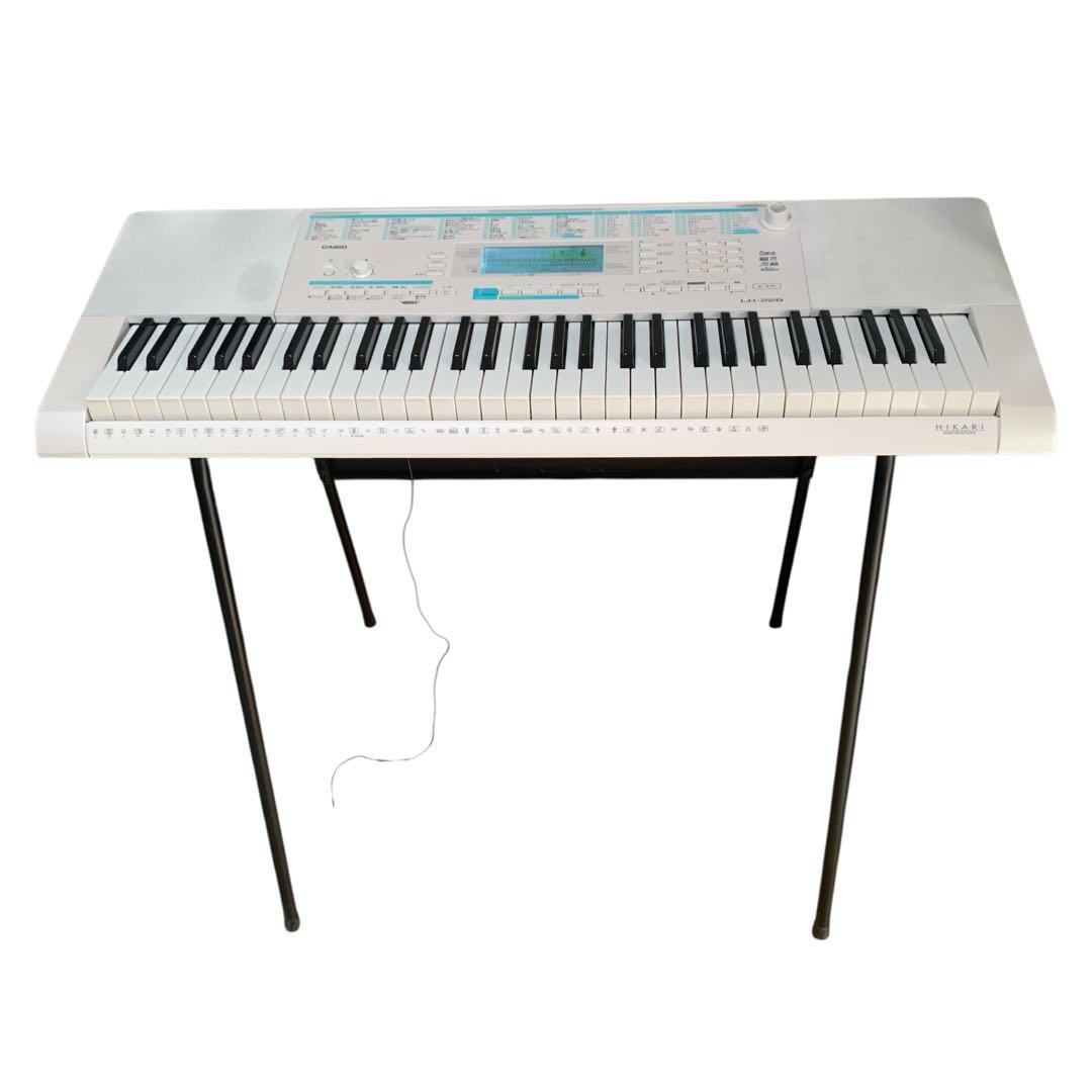 カシオ 電子キーボード・スタンドセット LK-228 ホワイト