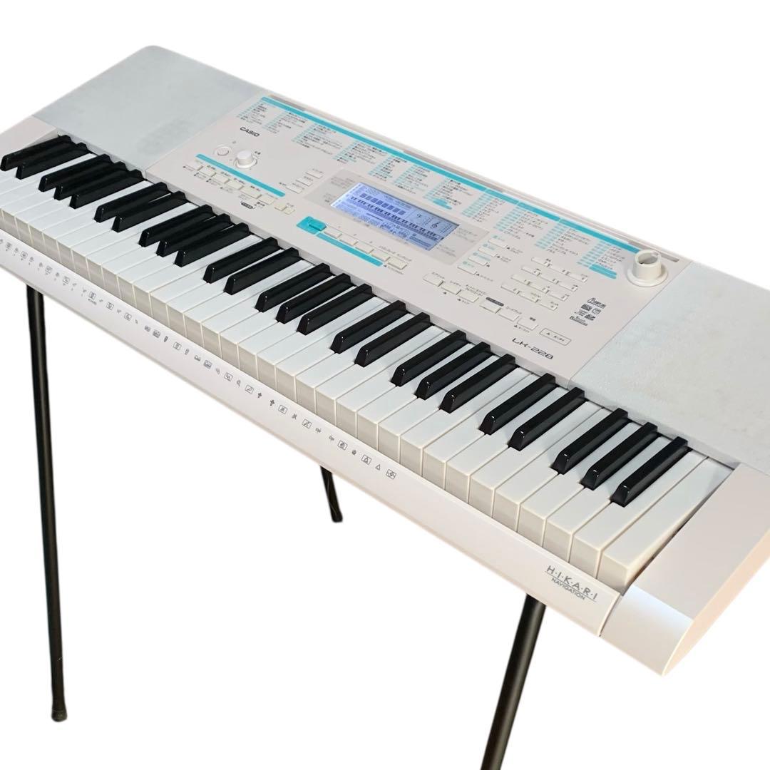 カシオ 電子キーボード・スタンドセット LK-228 ホワイト