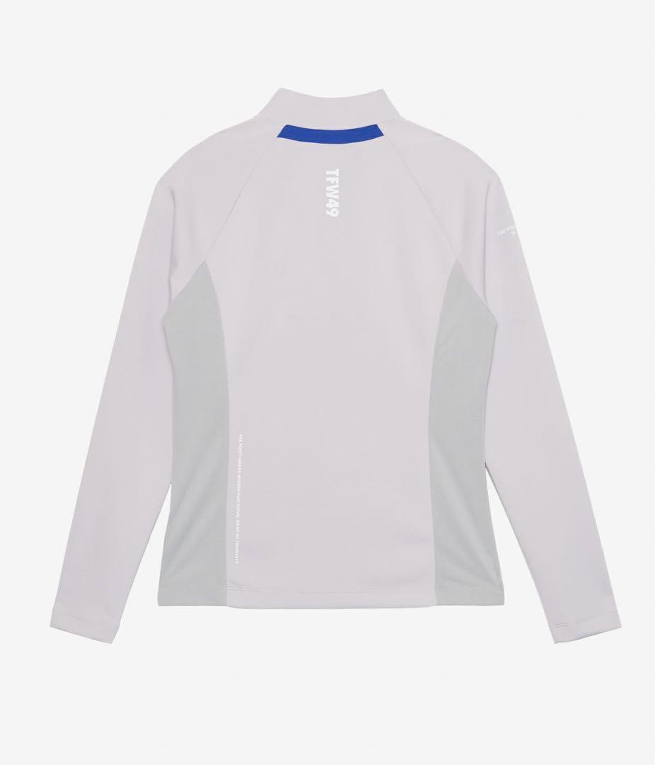 TFW49 MOCK NECK HALF ZIP GREY サイズS