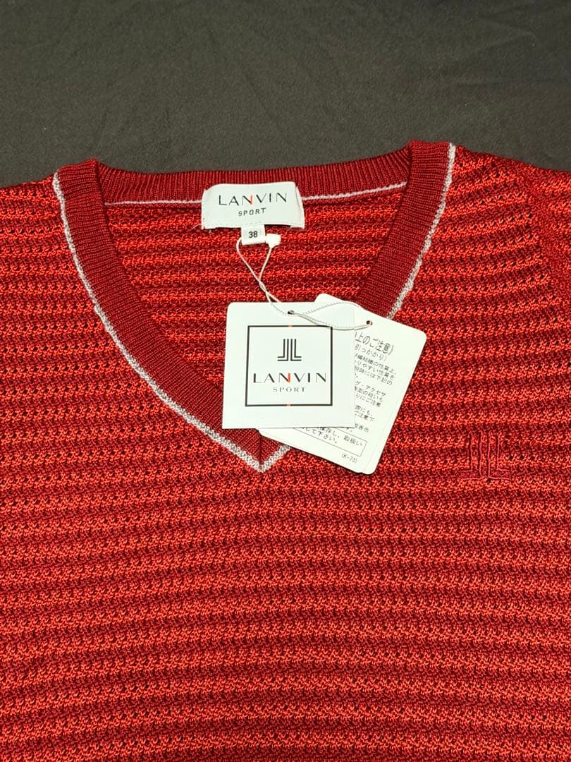 LANVIN SPORT メンズベスト 38 レッド
