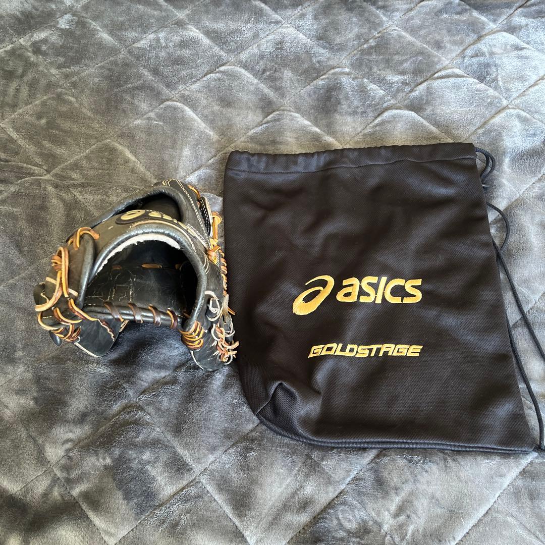 ASICS GOLDSTAGE 硬式グローブ収納袋付きてつじん