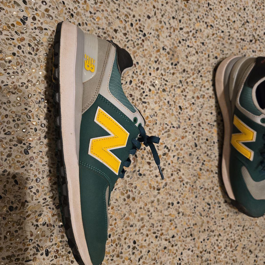 New Balance 574 グリーン/イエロー