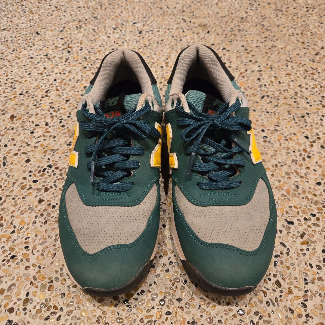 New Balance 574 グリーン/イエロー