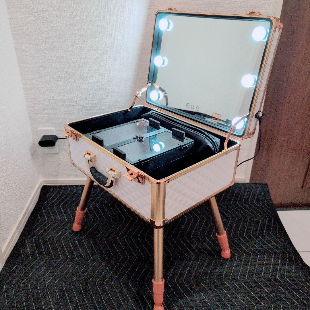 美品　Francfranc フランフラン ハリウッド メイクボックス L