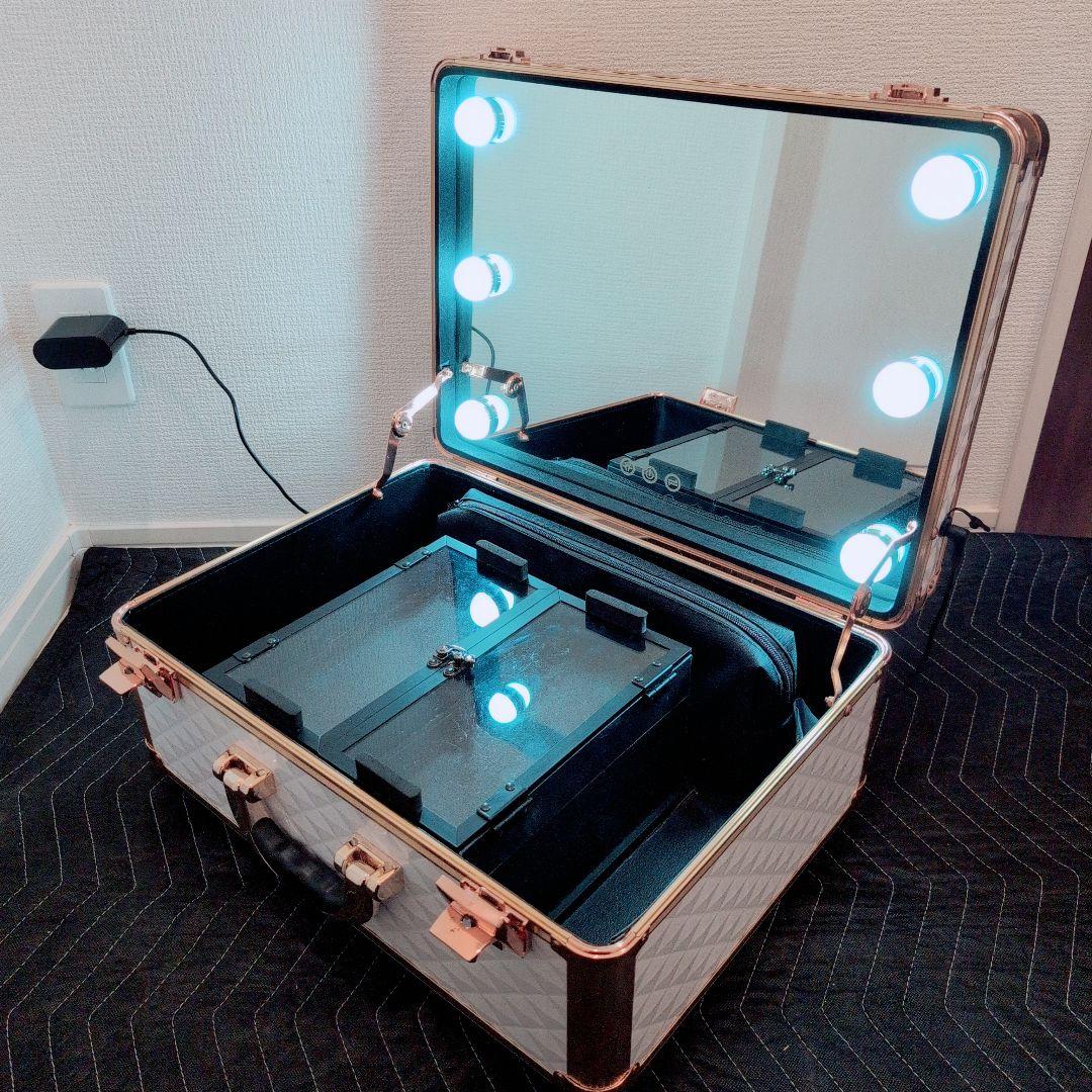 美品　Francfranc フランフラン ハリウッド メイクボックス L