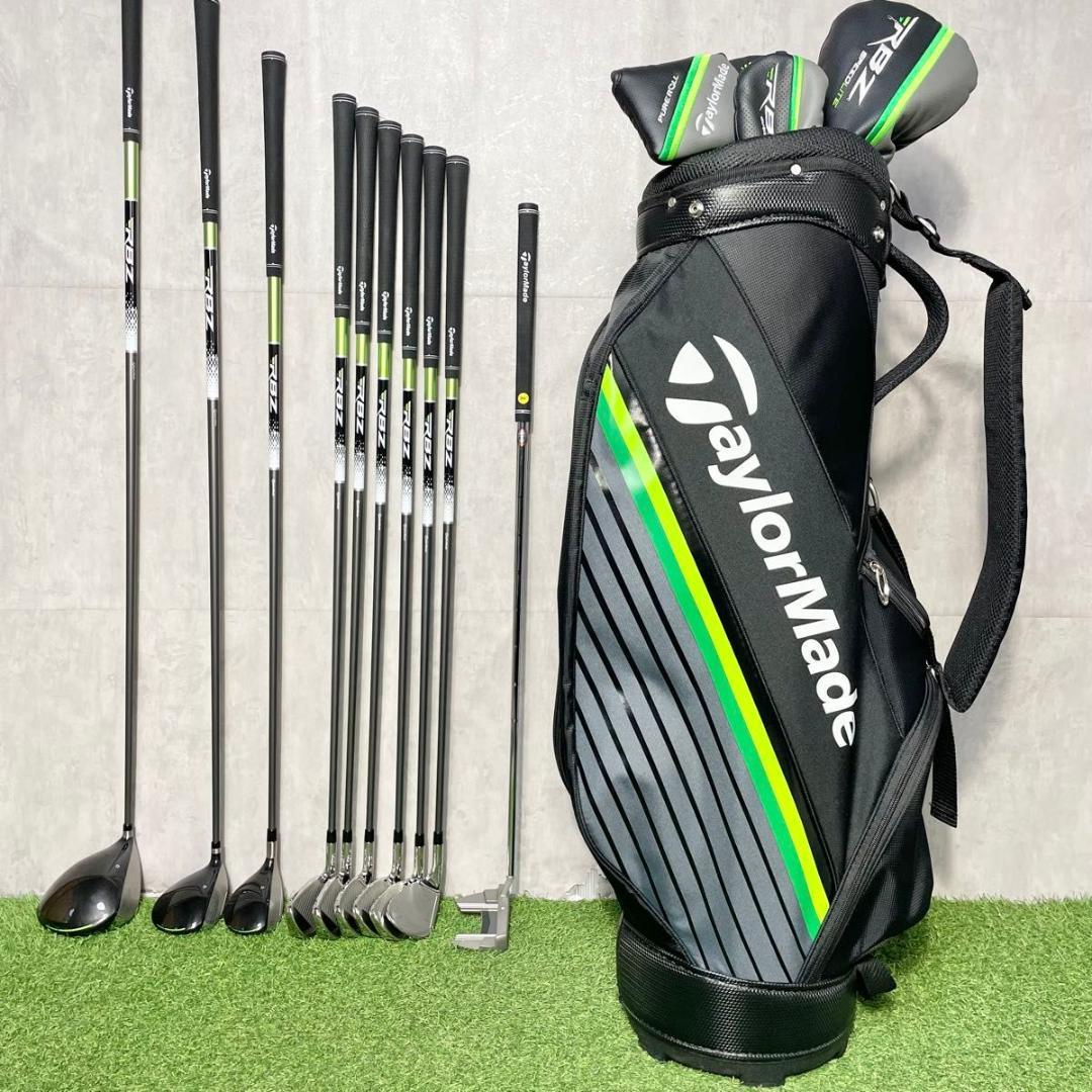 【美品】テーラーメイド RBZ 現行 ゴルフクラブセット メンズ S 10本 右