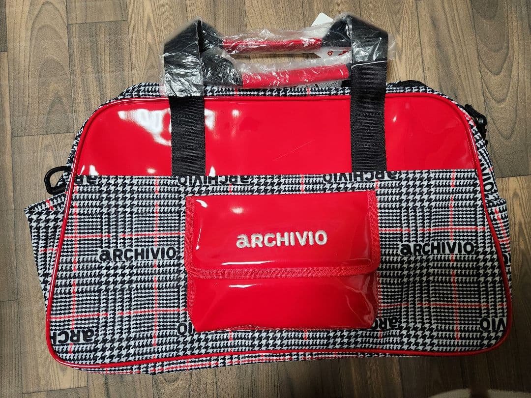 アルチビオARCHIVIO2024年秋冬グレンチェック柄ボストンバッグ