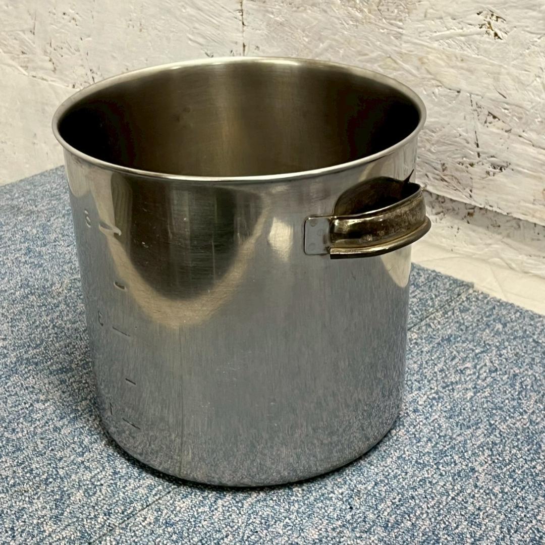 【厨房機器】 ステンレス製 20cm 寸胴鍋 厨房 厨房機器 ⑩ A1529