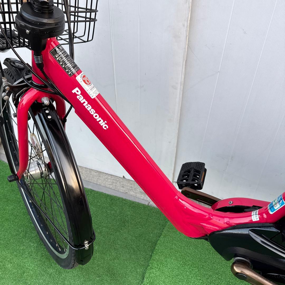 Panasonicパナソニック電動アシスト自転車26インチ 16Ah レッド