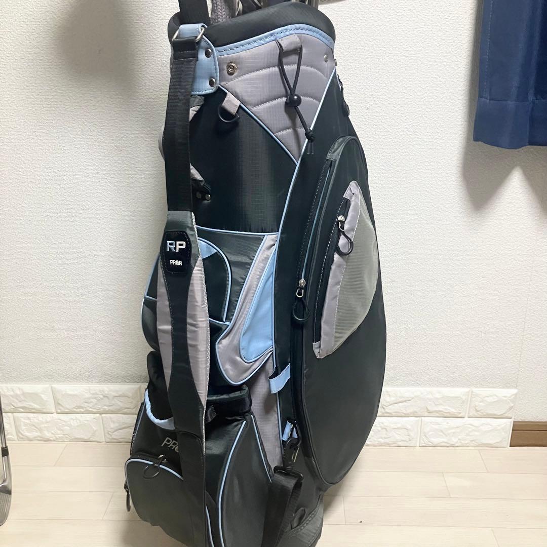 クリーニング済/レディースゴルフフルセットPRGR他クラブ12本軽量バック付