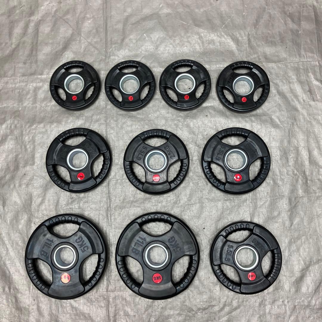 ★送料無料 バーベルプレート 25kg セット 合計10枚 50mm用