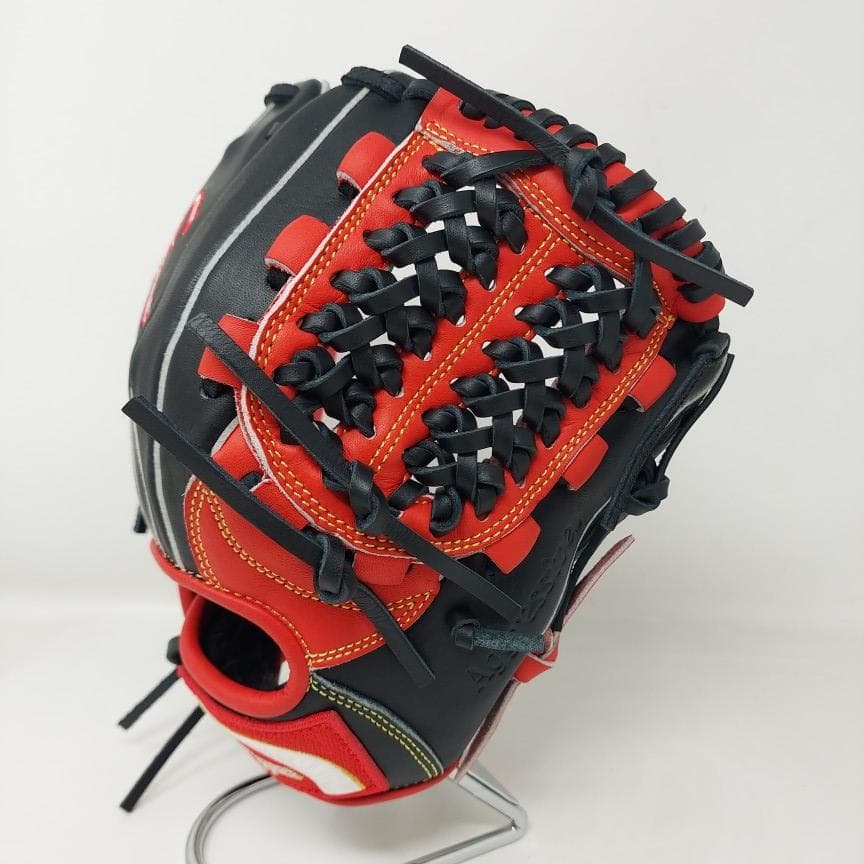 久保田スラッガー 少年軟式グローブ LT25-GJ1 J2A型 レッド×ブラック