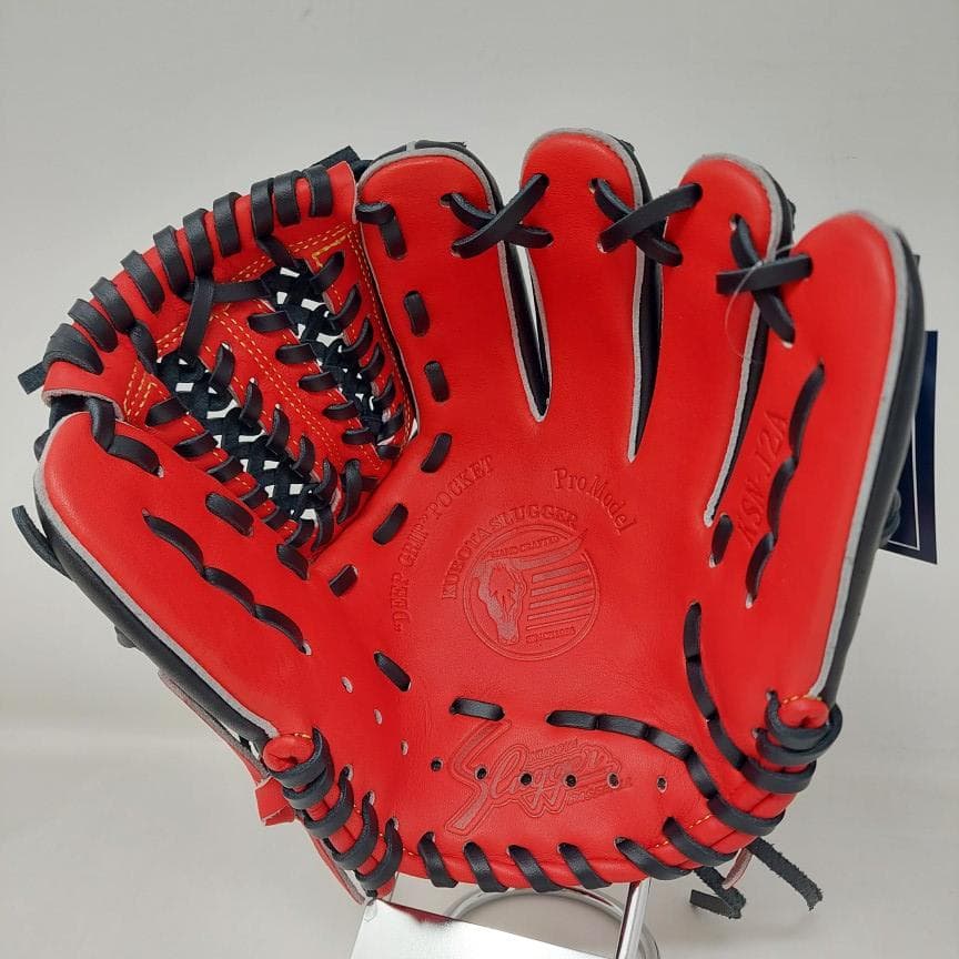久保田スラッガー 少年軟式グローブ LT25-GJ1 J2A型 レッド×ブラック