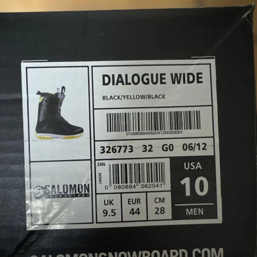 SALOMON DIALOGUE スノーボードブーツ USA 10 WIDE